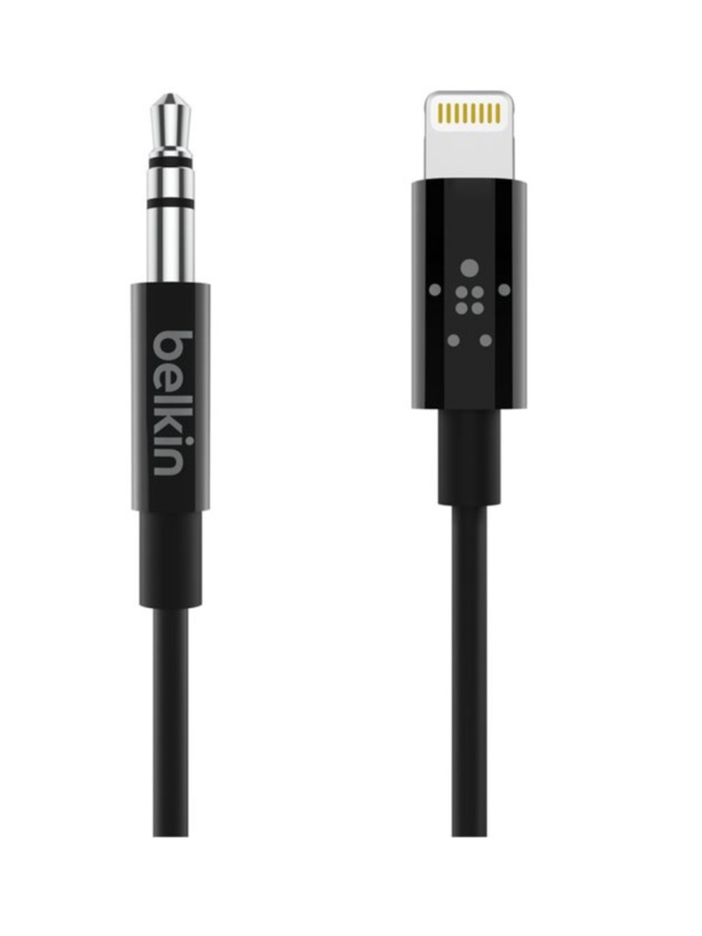 NWOB belkin 3.5mm Audio Aux Cable with Lightning Connector 3 ft 1 m